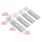 4PC 10" Galvanized Swivel and Top Bunk Bolster Bracket For Boat Trailer