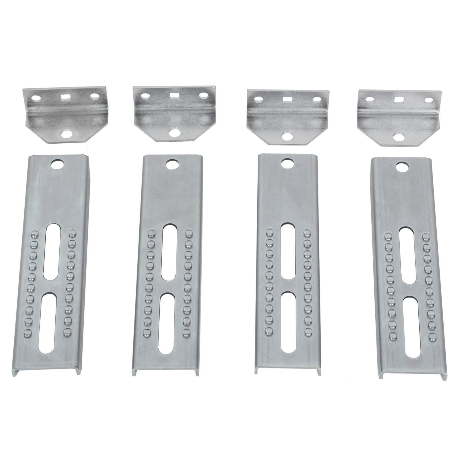 4PC 10" Galvanized Swivel and Top Bunk Bolster Bracket For Boat Trailer