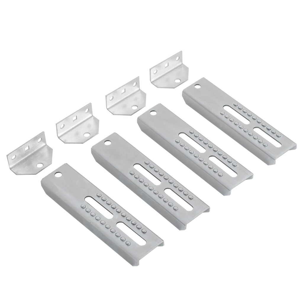4PC 10" Galvanized Swivel and Top Bunk Bolster Bracket For Boat Trailer