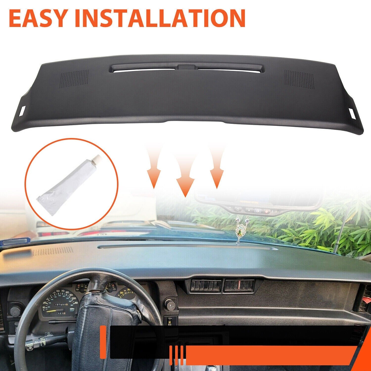 Fit For Chevrolet Camaro 1984-1992 84-92 Dash Pad Overlay Cover Textured Black