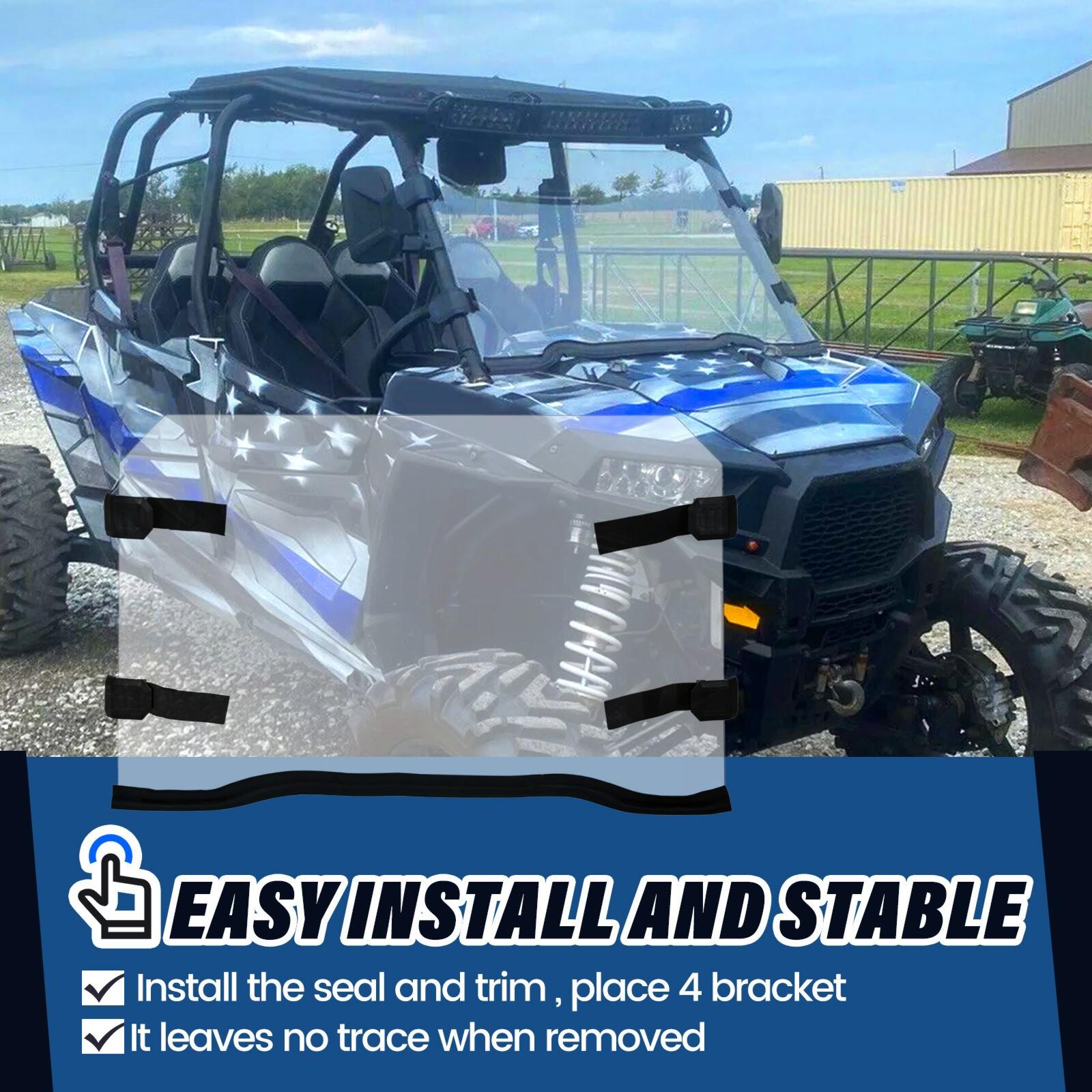 UTV Full Clear Windshield for 2014-2021 Polaris RZR 900 S RZR 1000 XP 1000 /4