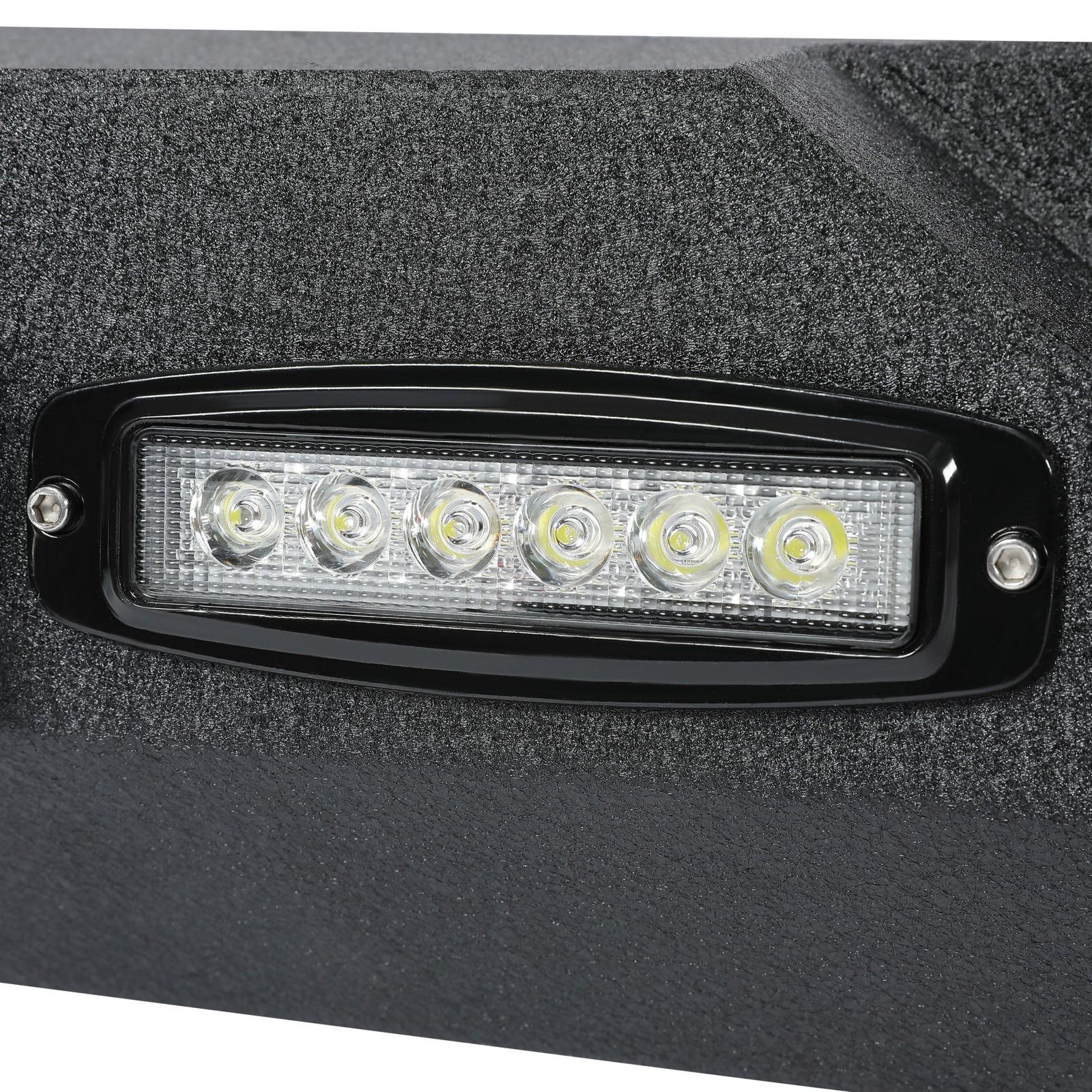 Rear Bumper W/Led Light D-Rings 2" receiver Fit 87-06 Jeep Wrangler YJ TJ