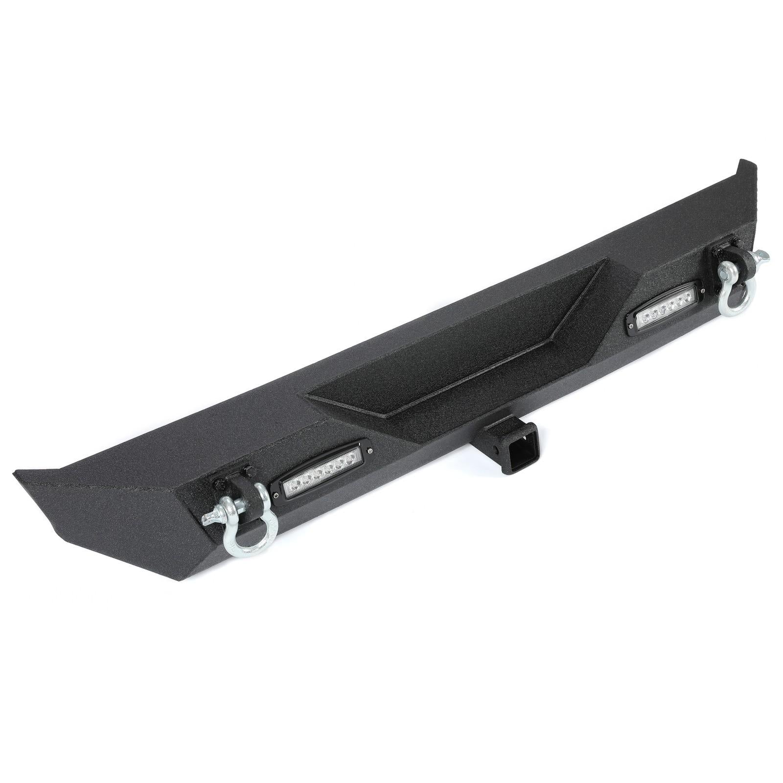 Rear Bumper W/Led Light D-Rings 2" receiver Fit 87-06 Jeep Wrangler YJ TJ
