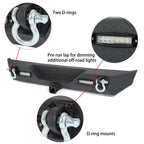 Rear Bumper W/Led Light D-Rings 2" receiver Fit 87-06 Jeep Wrangler YJ TJ