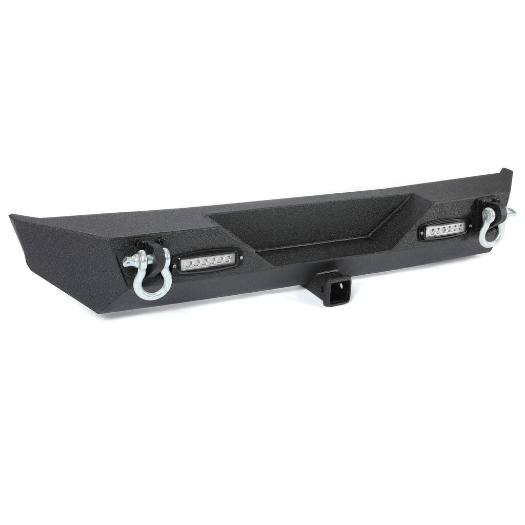 Rear Bumper W/Led Light D-Rings 2" receiver Fit 87-06 Jeep Wrangler YJ TJ
