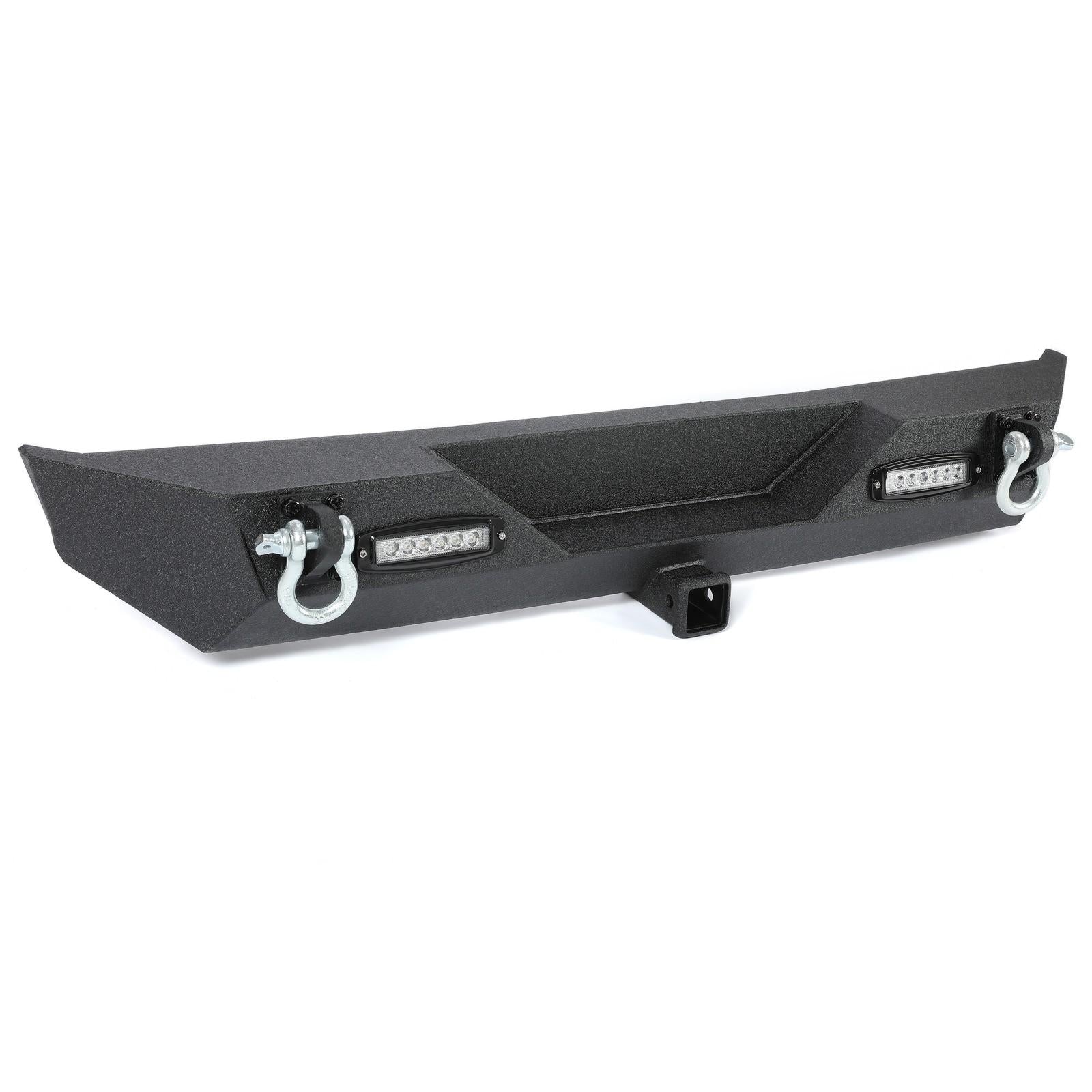 Rear Bumper W/Led Light D-Rings 2" receiver Fit 87-06 Jeep Wrangler YJ TJ