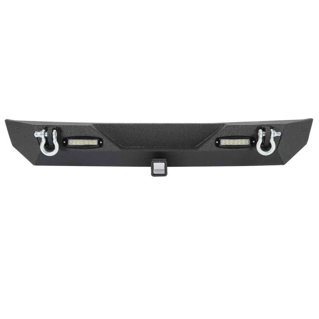 Rear Bumper W/Led Light D-Rings 2" receiver Fit 87-06 Jeep Wrangler YJ TJ