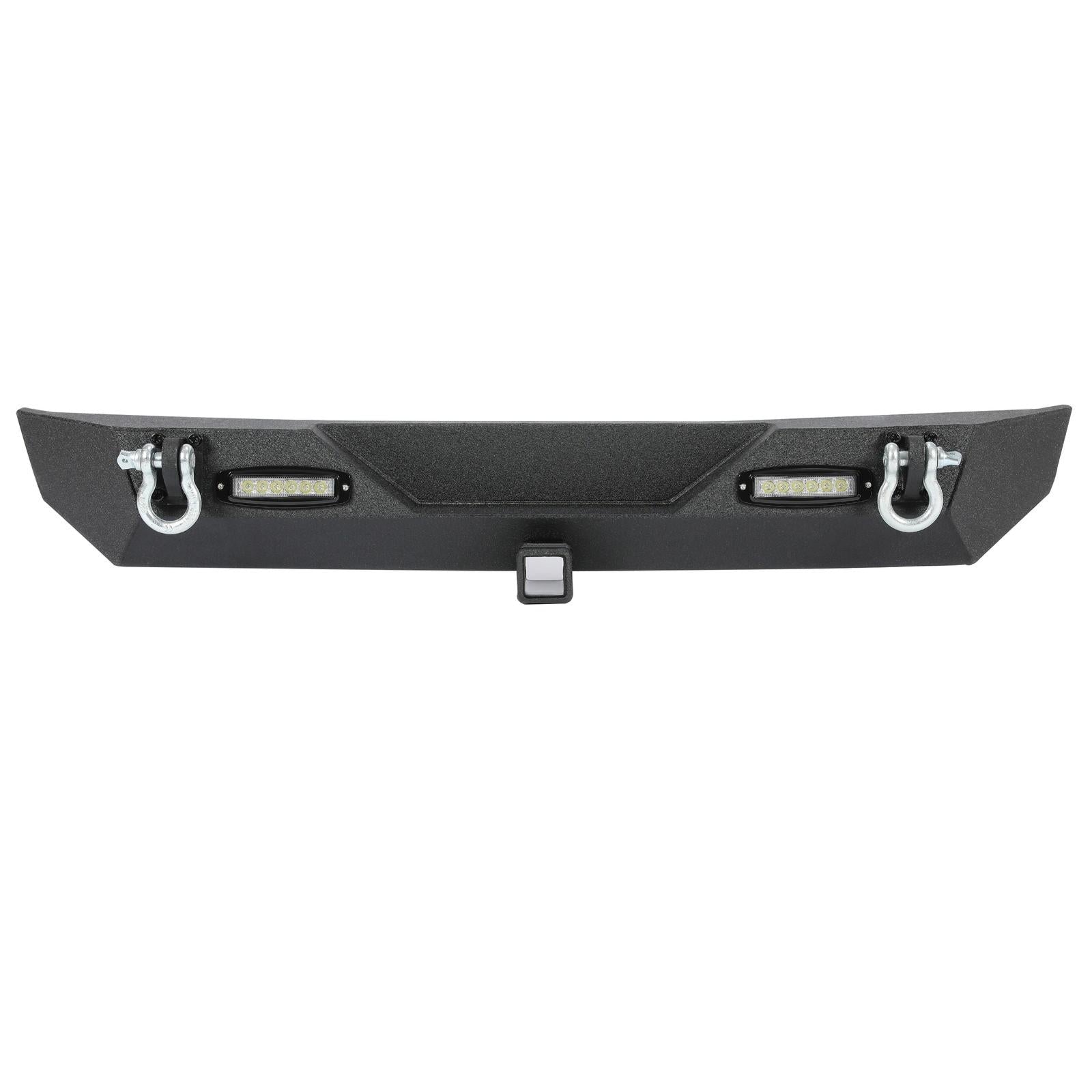 Rear Bumper W/Led Light D-Rings 2" receiver Fit 87-06 Jeep Wrangler YJ TJ