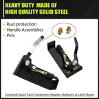 Weld-On Skid Steer Quick Attach Bucket Conversion Adapter Latch Plates Universal