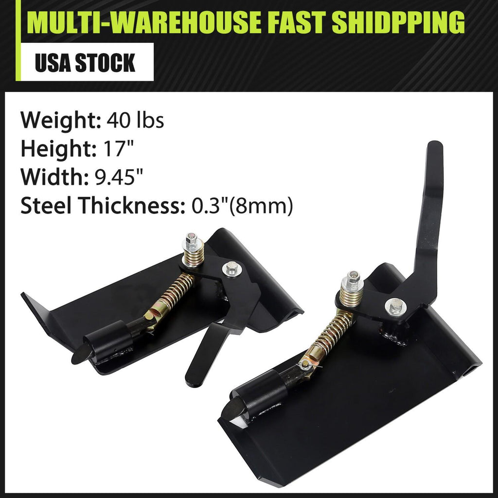 Weld-On Skid Steer Quick Attach Bucket Conversion Adapter Latch Plates Universal