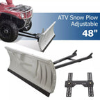 Snow Plow Blade Universal Kit Adjustable 48" For Honda Kawasaki Polaris ATV