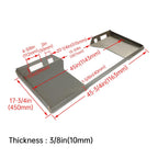 Quick Tach Attachment 3/8" Cut-Out Mount Plate For Kubota Bobcat Skid Steer
