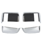 For 2014-2019 Chevy Silverado GMC Sierra Chrome Tow Mirror Cap Cover Assemblies