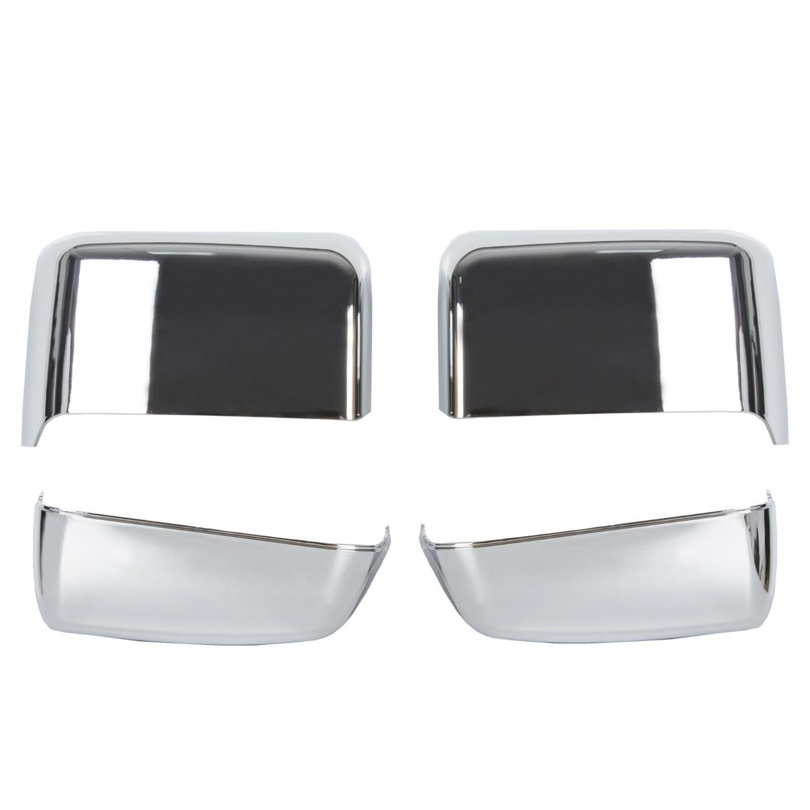 For 2014-2019 Chevy Silverado GMC Sierra Chrome Tow Mirror Cap Cover Assemblies