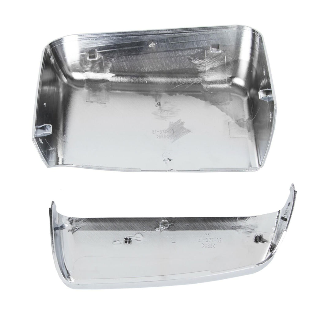 For 2014-2019 Chevy Silverado GMC Sierra Chrome Tow Mirror Cap Cover Assemblies