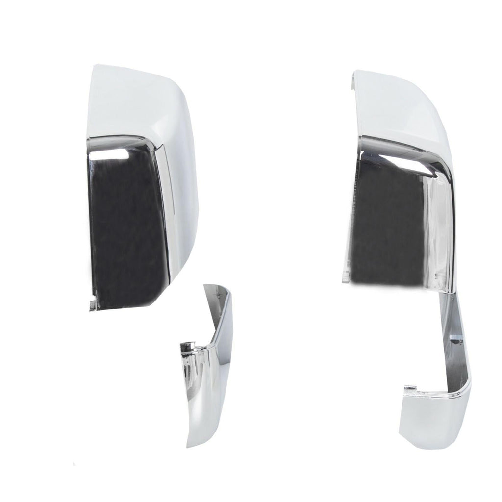 For 2014-2019 Chevy Silverado GMC Sierra Chrome Tow Mirror Cap Cover Assemblies