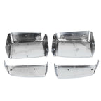 For 2014-2019 Chevy Silverado GMC Sierra Chrome Tow Mirror Cap Cover Assemblies