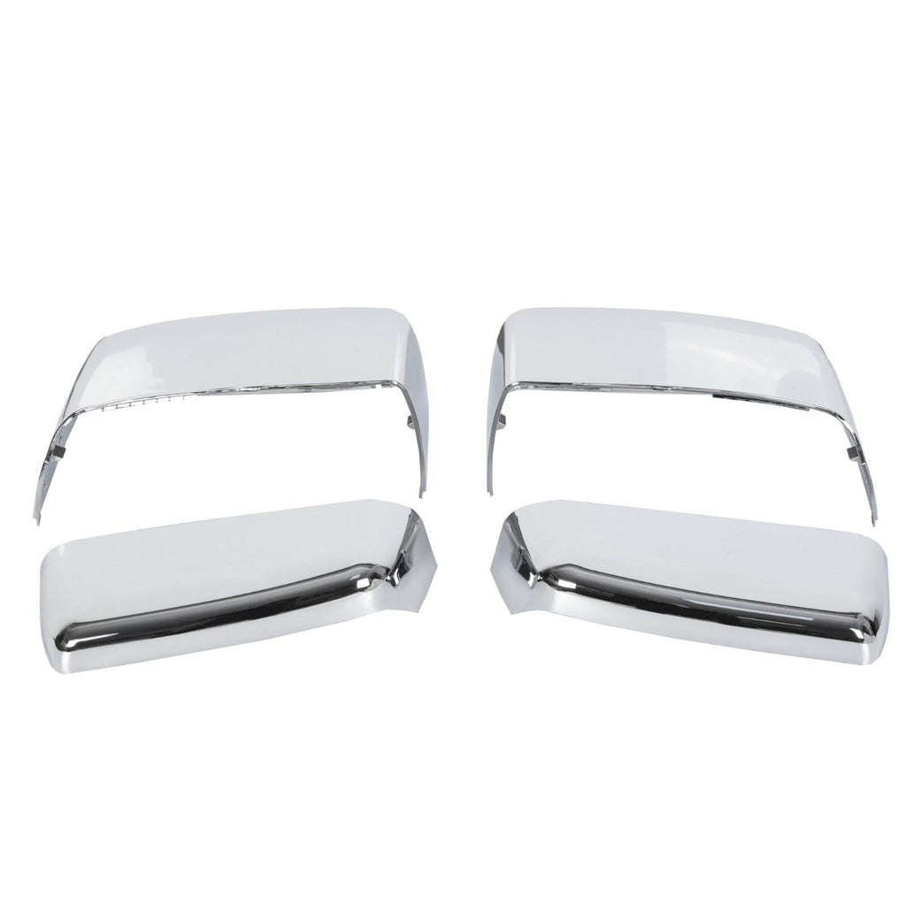 For 2014-2019 Chevy Silverado GMC Sierra Chrome Tow Mirror Cap Cover Assemblies