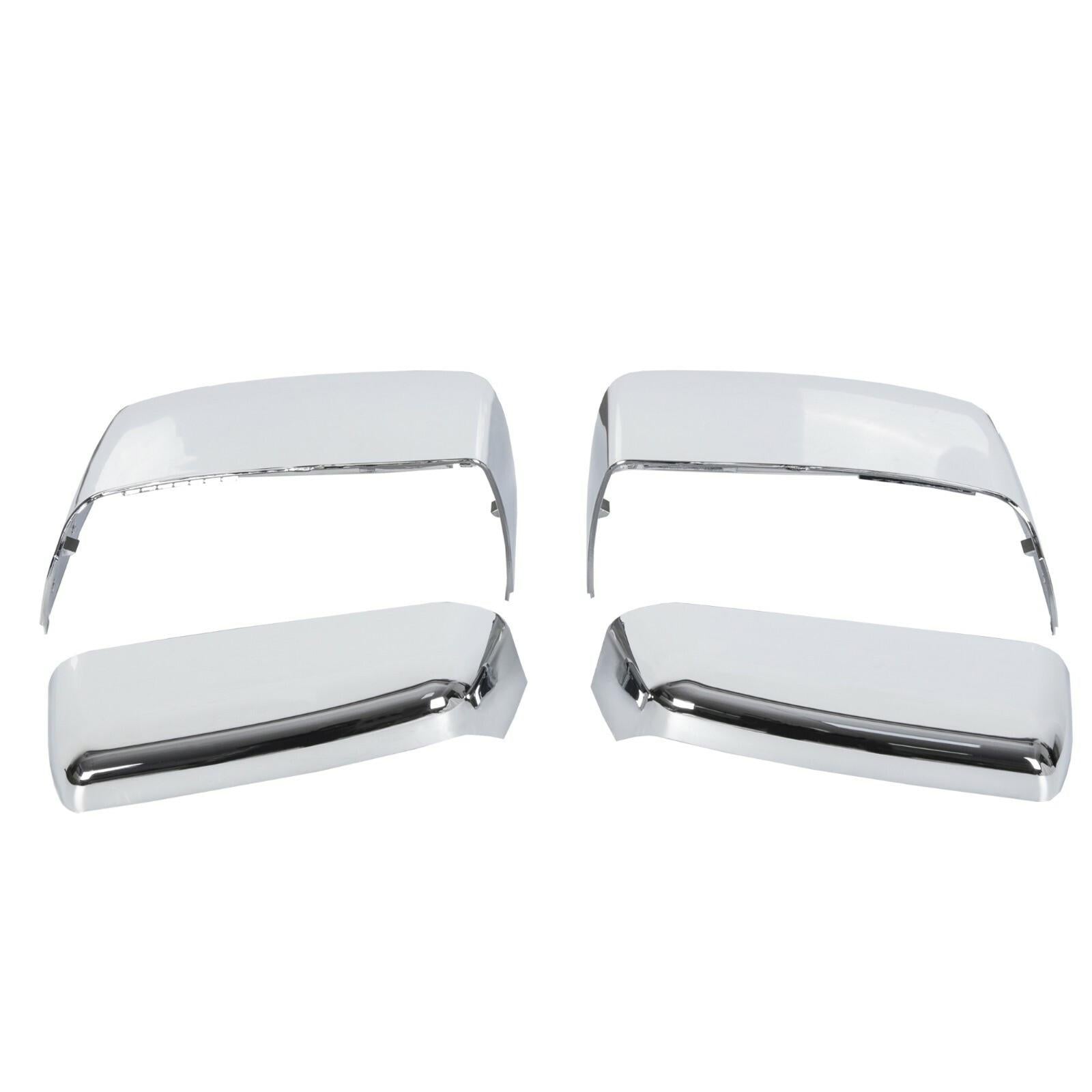 For 2014-2019 Chevy Silverado GMC Sierra Chrome Tow Mirror Cap Cover Assemblies