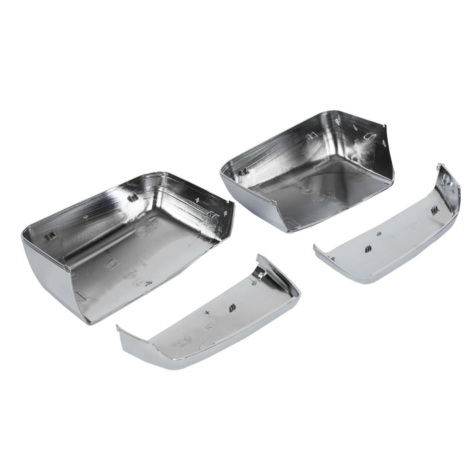 For 2014-2019 Chevy Silverado GMC Sierra Chrome Tow Mirror Cap Cover Assemblies