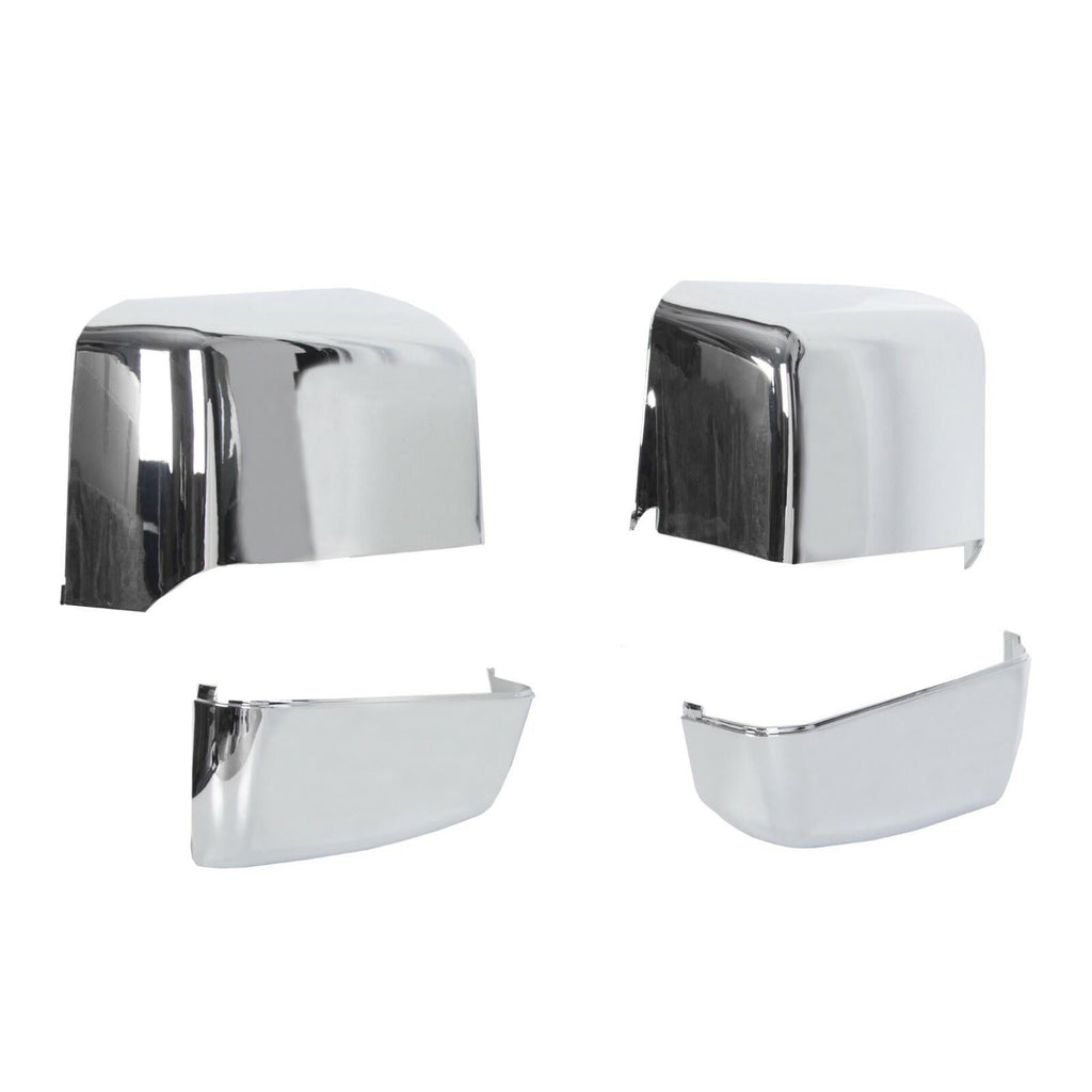 For 2014-2019 Chevy Silverado GMC Sierra Chrome Tow Mirror Cap Cover Assemblies