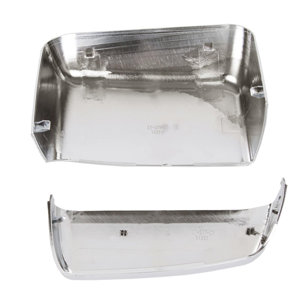 For 2014-2019 Chevy Silverado GMC Sierra Chrome Tow Mirror Cap Cover Assemblies