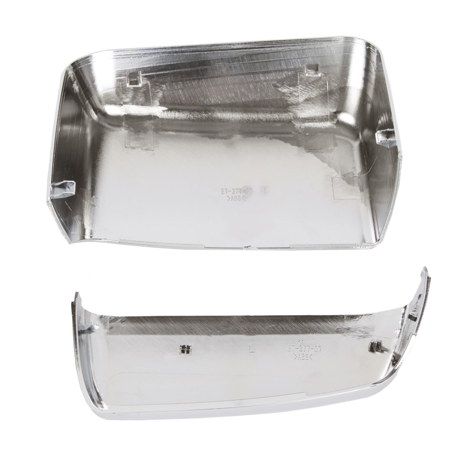 For 2014-2019 Chevy Silverado GMC Sierra Chrome Tow Mirror Cap Cover Assemblies