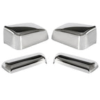 For 2014-2019 Chevy Silverado GMC Sierra Chrome Tow Mirror Cap Cover Assemblies