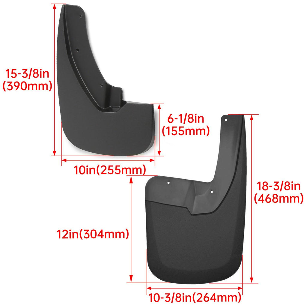 For 2009-2018 Dodge Ram 1500 2500 3500 Mud Flaps Guards Splash Flares Front Rear