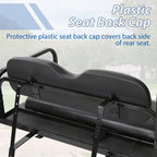Fit Club Car DS 2000.5+ Golf Cart Flip Folding Rear Back Seat Kit - Black