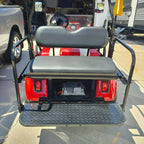Fit Club Car DS 2000.5+ Golf Cart Flip Folding Rear Back Seat Kit - Black