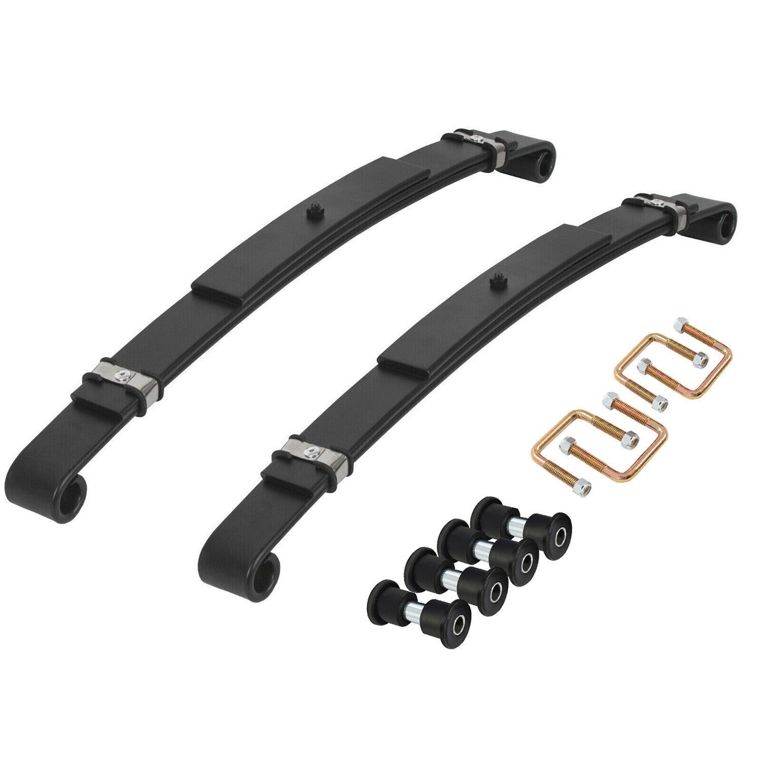 Heavy Duty Rear Leaf Springs For EZGO TXT GAS 1996-2013 Golf Cart (Set of 2)