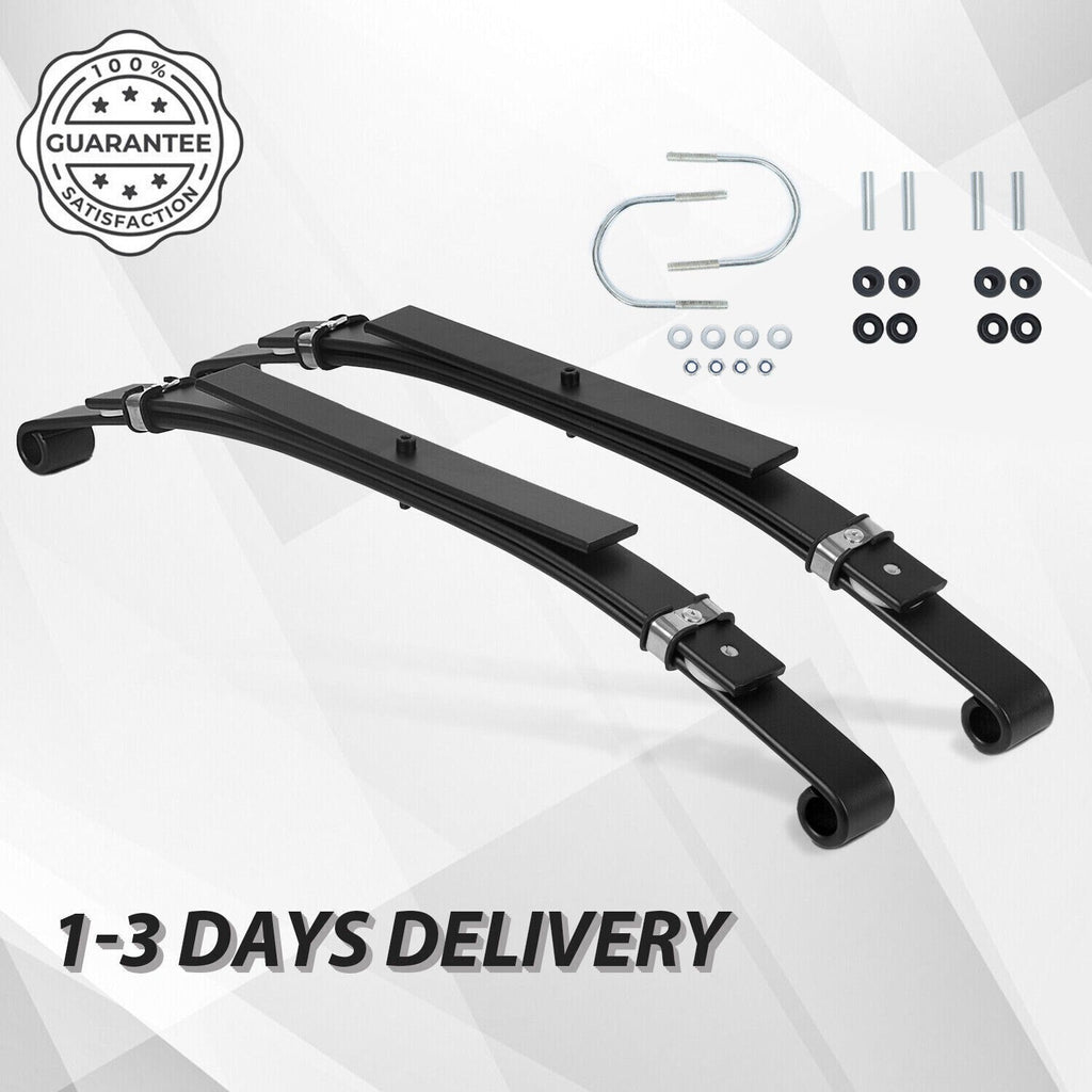Golf Cart Rear Leaf Springs Bushing Heavy Duty 3 Leaf For Club Car DS 1981 1982+