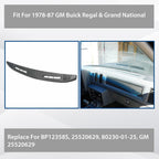 For 1978-1987 Buick Regal Grand National Upper Dash Panel Replace 25520629 Gray