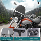 Tinted Windshield For Honda Magna Shadow 600 750 1100 Spirit Sabre VT C2 18"x16"