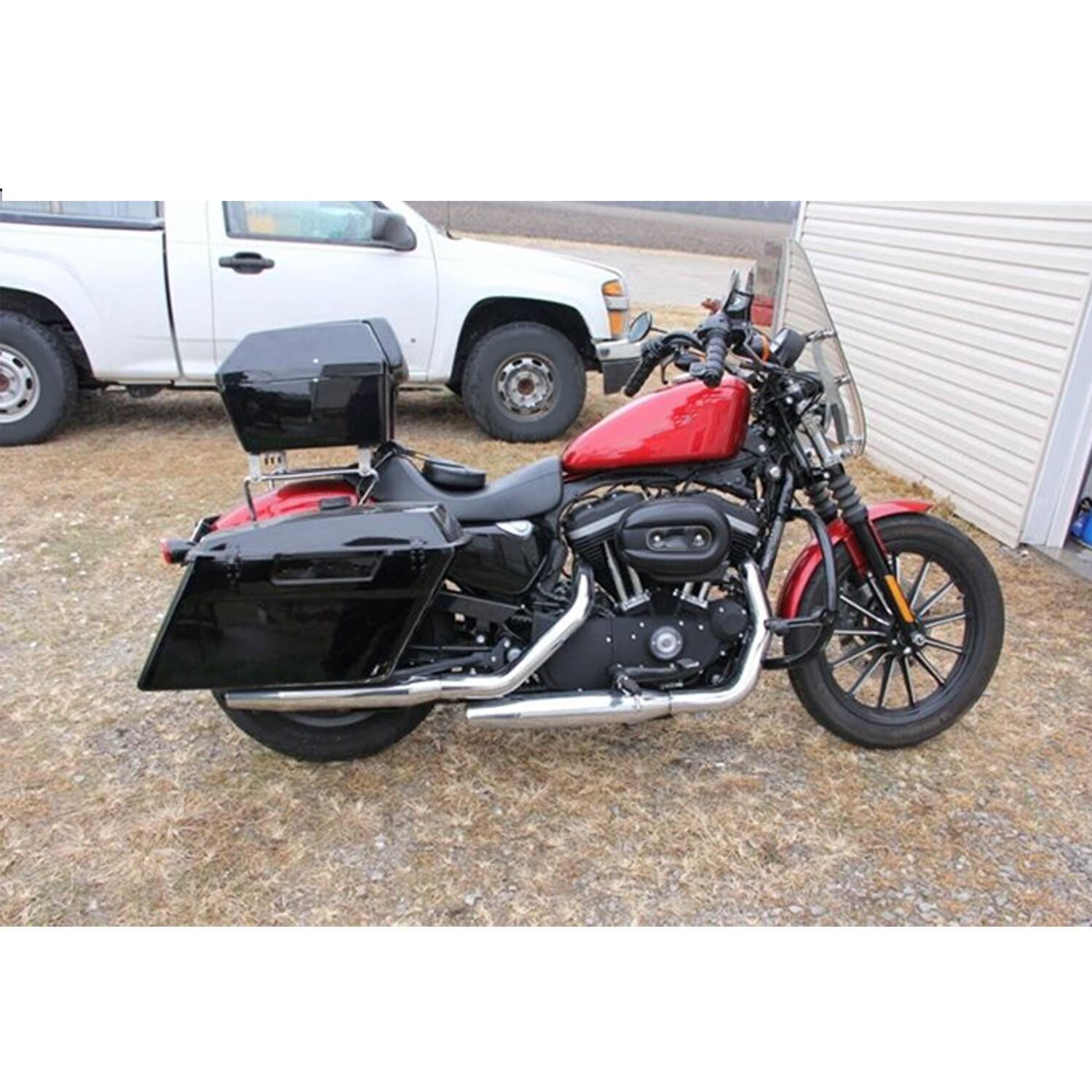 Hard Saddlebag Conversion Brackets mount Kit For Harley Davidson Sportster 04-14
