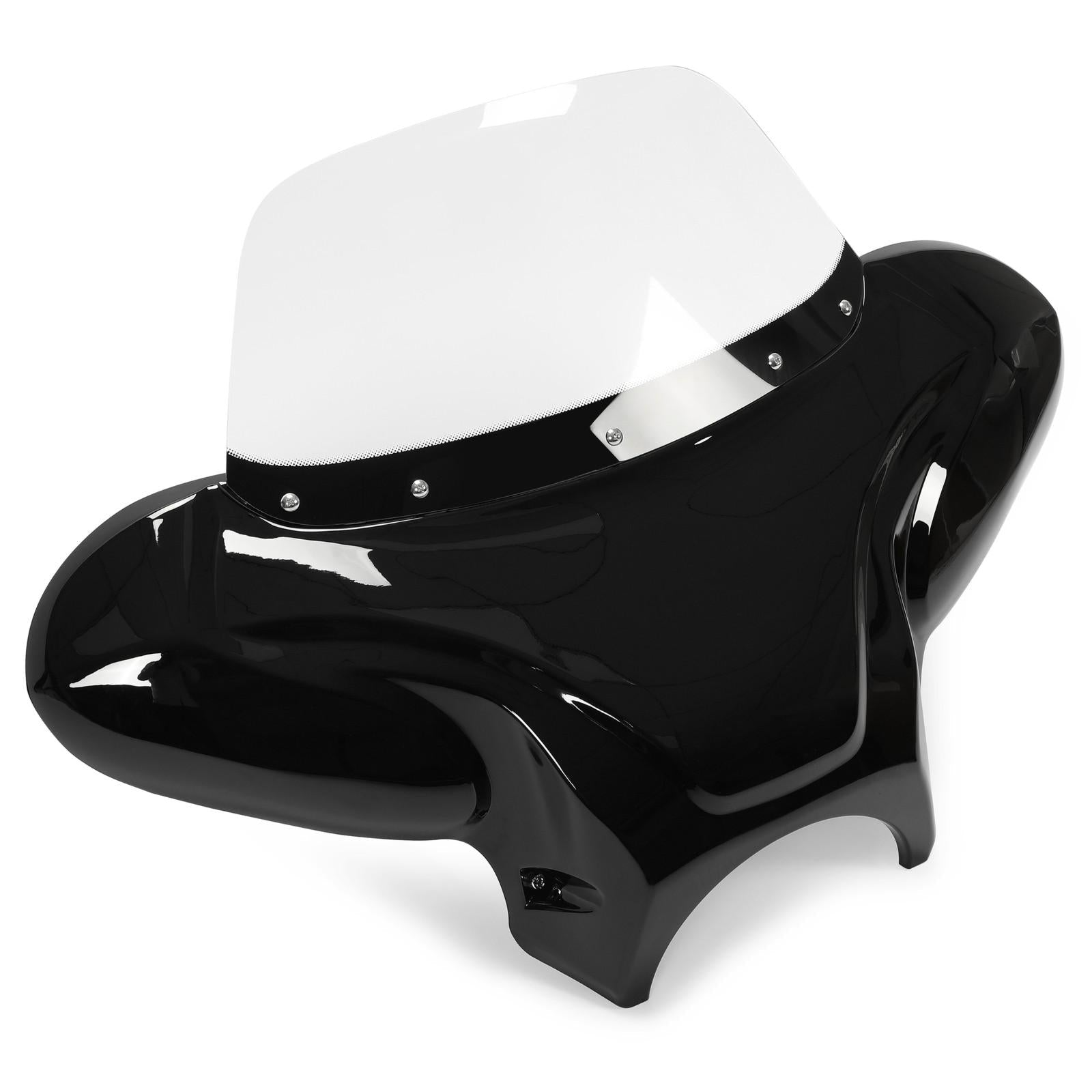 For Harley Kawasaki Honda Motorcycle Universal Front Fairing Batwing Windshield
