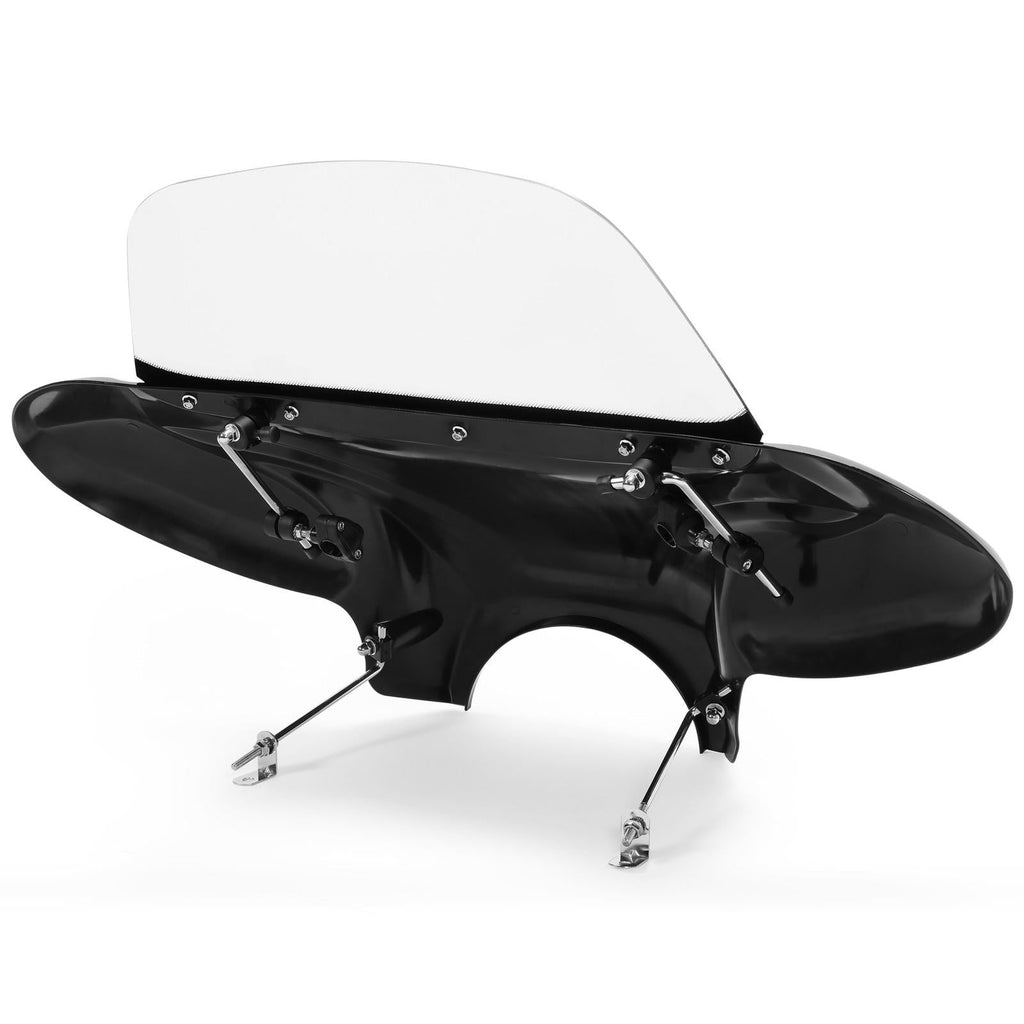 For Harley Kawasaki Honda Motorcycle Universal Front Fairing Batwing Windshield