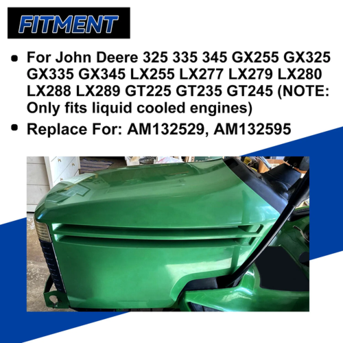 Lower Upper Hood Kit For John Deere LX277 LX279 LX280 LX288 LX289 #AM132688