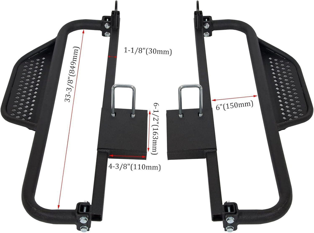 Pair Heavy Duty Steel Nerf Bars / Running Boards For Club Car DS 1982-UP