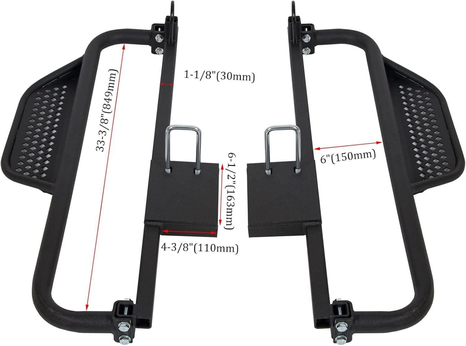 Pair Heavy Duty Steel Nerf Bars / Running Boards For Club Car DS 1982-UP