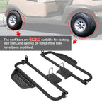 Pair Heavy Duty Steel Nerf Bars / Running Boards For Club Car DS 1982-UP
