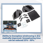 Heavy Duty Snow Plow Pro-Wing Blade Extenders Extensions For PW22 Meyer Western