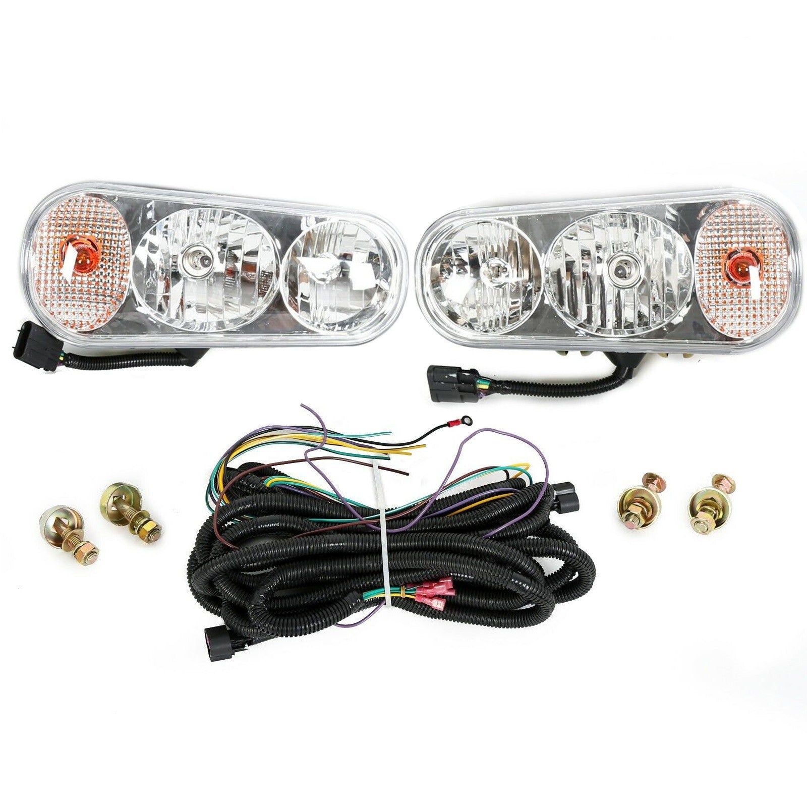 Universal Snow Plow Light Headlight Kit Halogen For Boss Western Meyer Blizzard
