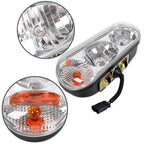 Universal Snow Plow Light Headlight Kit Halogen For Boss Western Meyer Blizzard