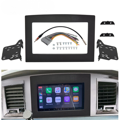 Radio Double Din Install Dash Stereo Kit For Dodge Ram 1500 2500 06 07 08 09 10