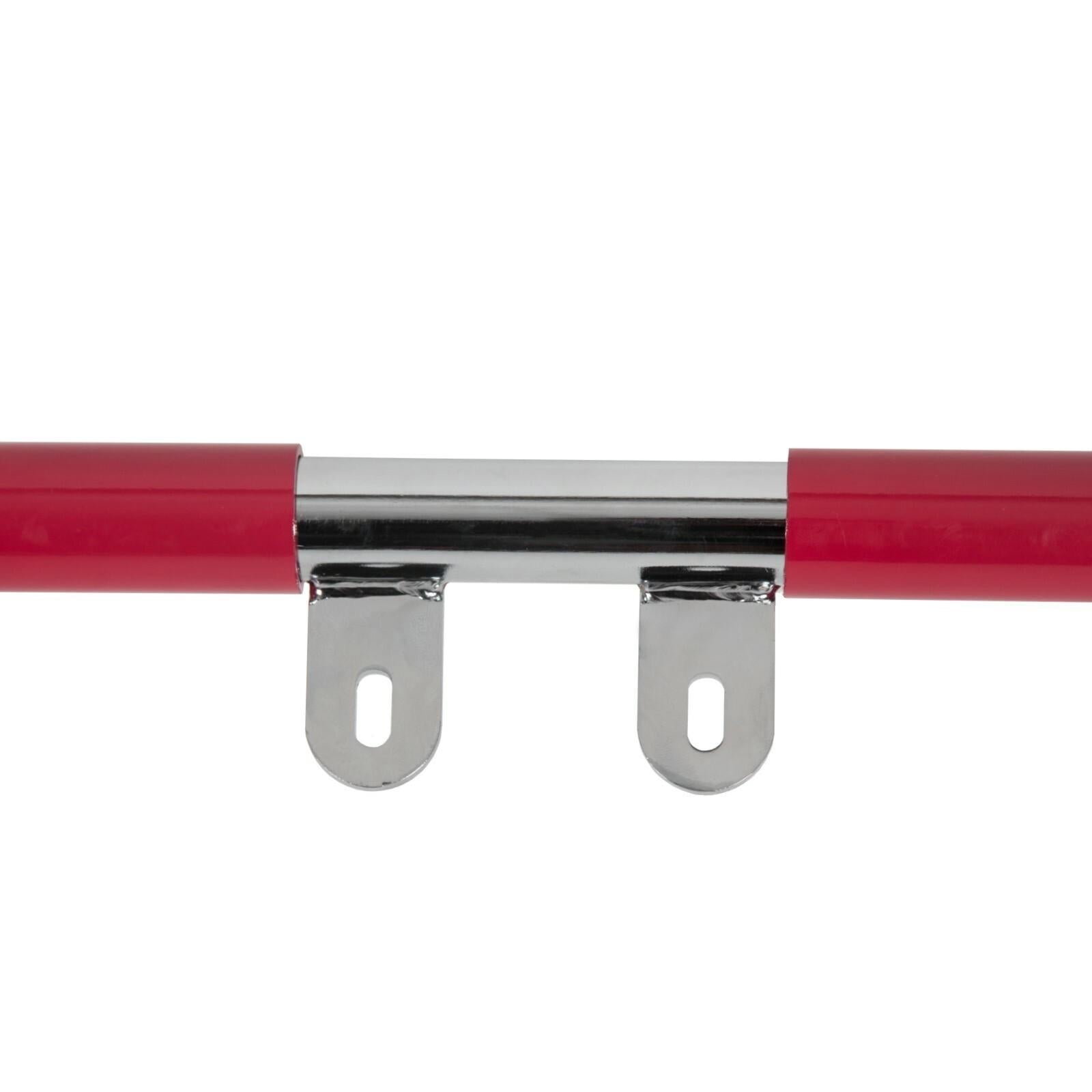 For YAMAHA  WARRIOR 350 YFM350X 1987-2004 Red Nerf Bars w/ Nets Aluminum