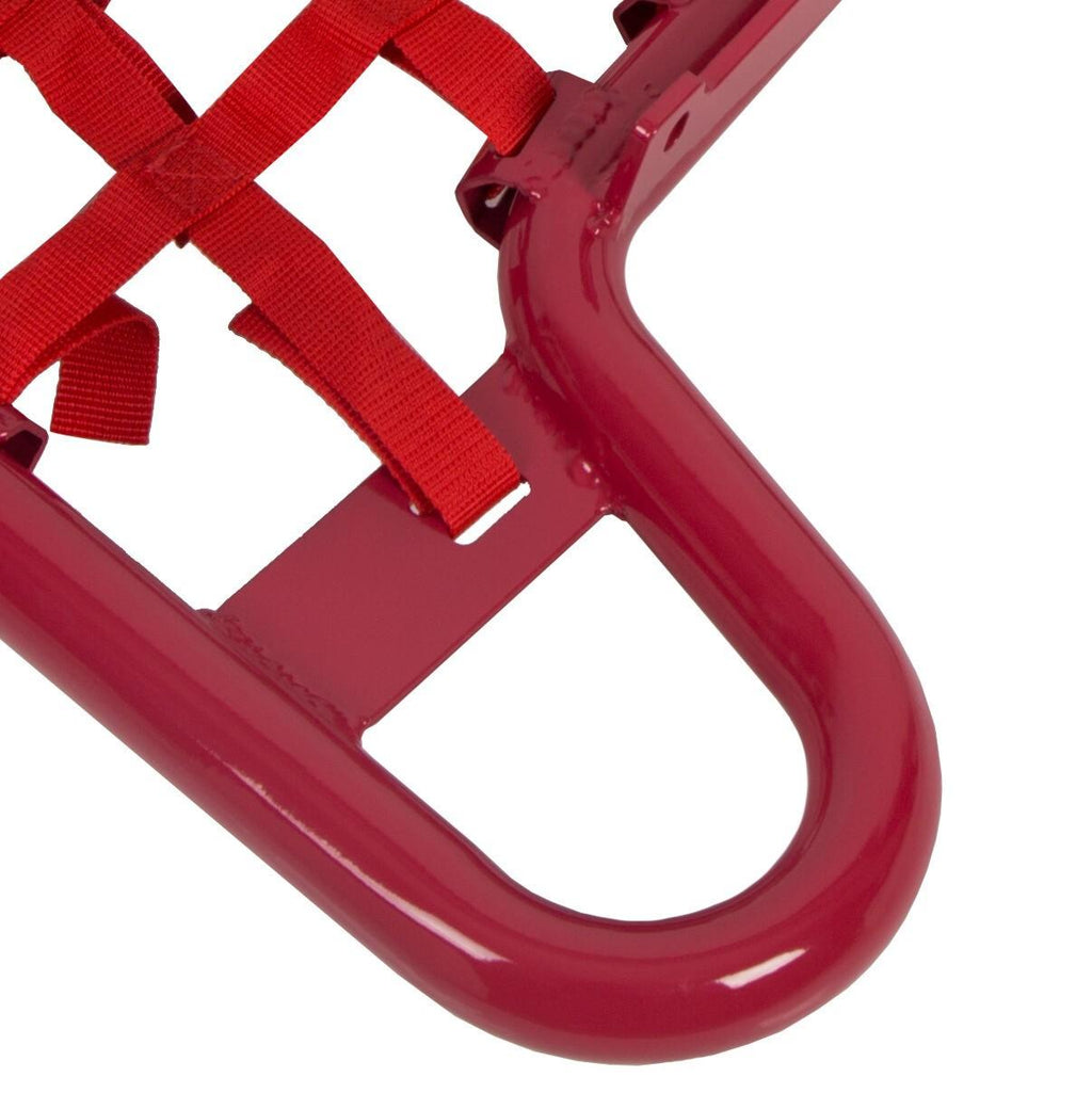 For YAMAHA  WARRIOR 350 YFM350X 1987-2004 Red Nerf Bars w/ Nets Aluminum