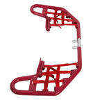 For YAMAHA  WARRIOR 350 YFM350X 1987-2004 Red Nerf Bars w/ Nets Aluminum