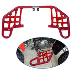 For YAMAHA  WARRIOR 350 YFM350X 1987-2004 Red Nerf Bars w/ Nets Aluminum